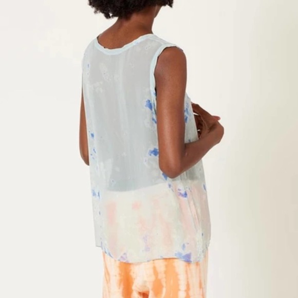 Raquel Allegra Chiffon Muscle Tee - Picture 2 of 15